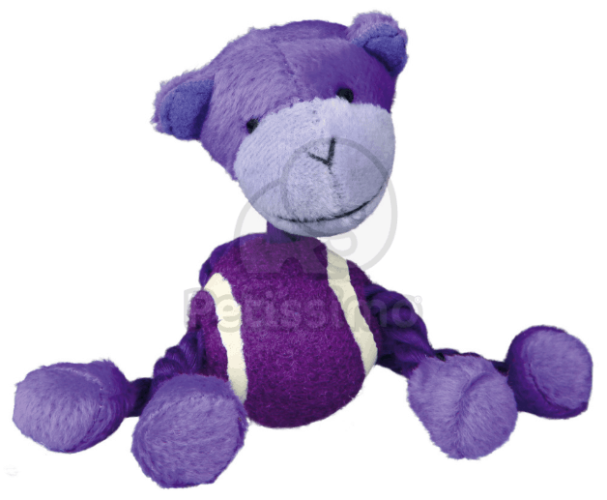 Trixie állatos teniszlabda kötéllel  16 cm