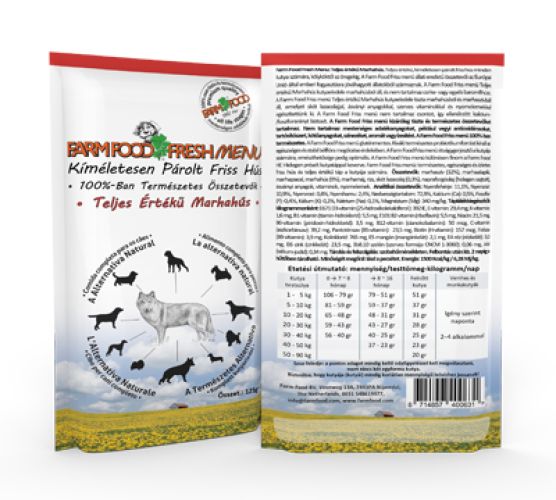 Farm Food Fresh Menu Teljes Értékű Marhahús  125 g