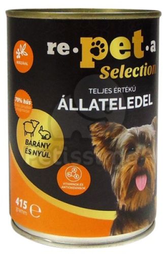 Repeta Selection bárányos és nyulas konzerv kutyáknak bodzával  1240 g