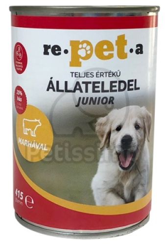 Repeta Classic Junior marhás konzerv kutyáknak  415 g
