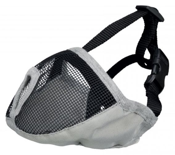 Trixie szájkosár rövid orra - szürke  S-M - 31 cm