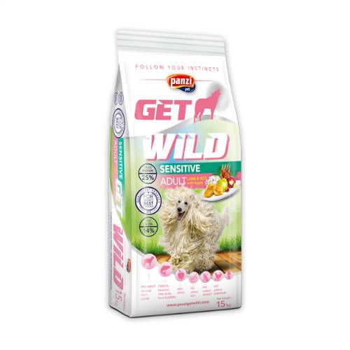 GetWild Sensitive Adult Lamb & Rice with Apple  15 kg