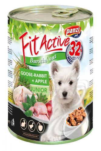 FitActive Junior Goose & Rabbit konzerv kutyáknak  415 g