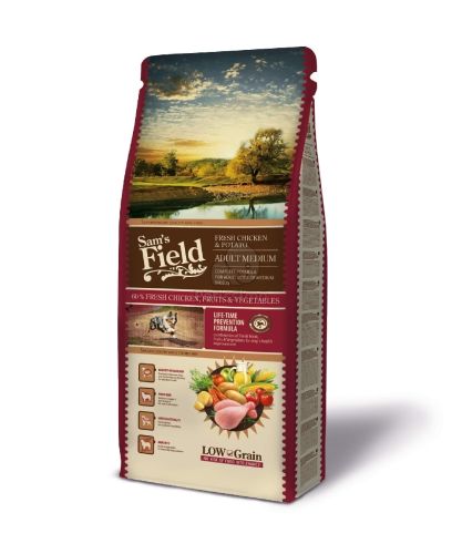 Sam's Field Low Grain Adult Medium Fresh Chicken & Potato  2.5 kg