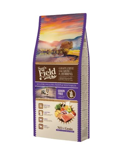 Sam's Field Adult Grain Free Salmon & Herring  13 kg
