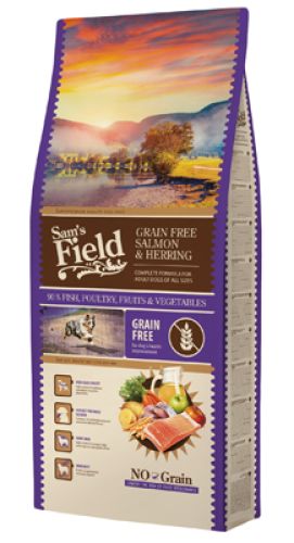 Sam's Field Adult Grain Free Salmon & Herring  13 kg
