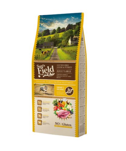 Sam's Field Adult Gluten Free Goose & Turkey - Large  13 kg