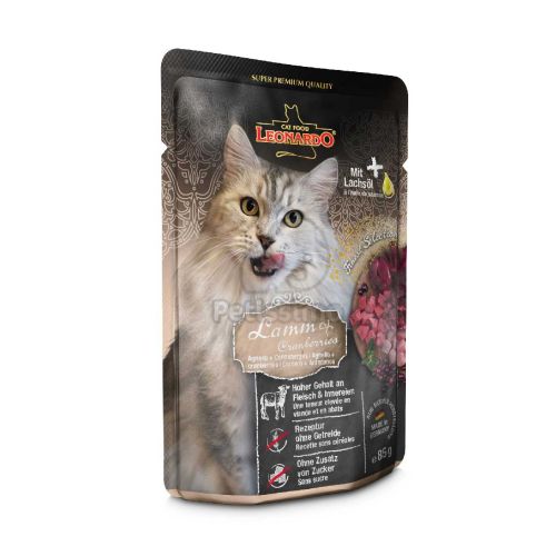 Leonardo Finest Selection bárány és tőzegáfonya  85 g