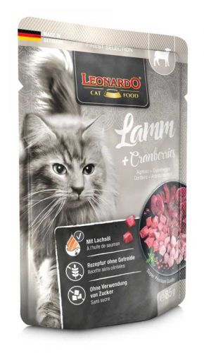 Leonardo Finest Selection bárány és tőzegáfonya  85 g