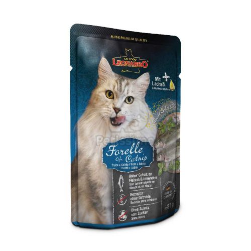 Leonardo Finest Selection pisztráng és macskagyökér  85 g