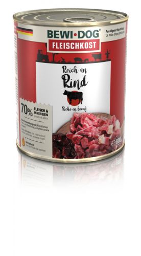 Bewi-Dog konzerv színhús marhahúsban gazdag  800 g