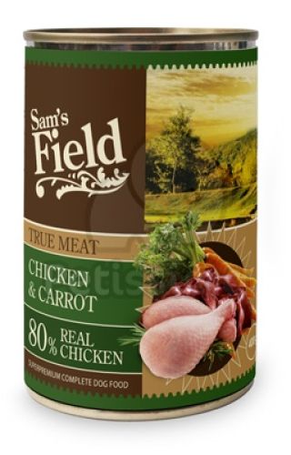 Sam's Field True Meat Chicken & Carrot konzerves eledel  400 g