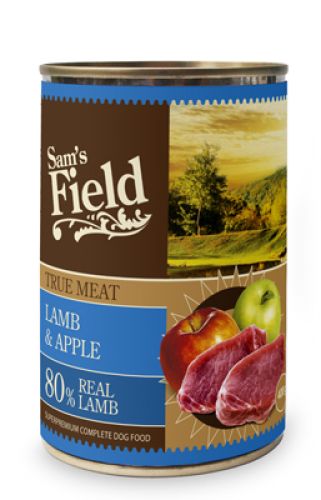 Sam's Field True Meat Lamb & Apple konzerves eledel  400 g