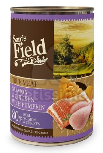 Sam's Field True Meat Salmon & Chicken with Pumpkin konzerves eledel  400 g