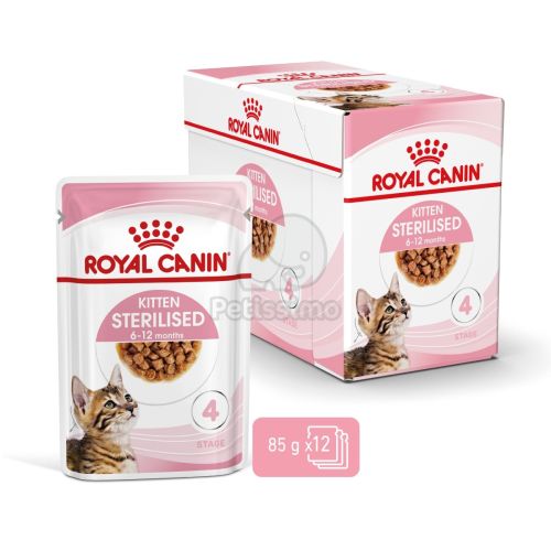 Royal Canin Kitten Sterilised - ivartalanított kölyök macska nedves táp 12 x  85 g