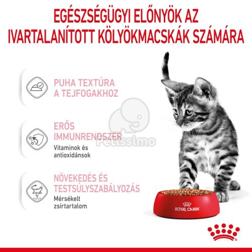 Royal Canin Kitten Sterilised - ivartalanított kölyök macska nedves táp 12 x  85 g