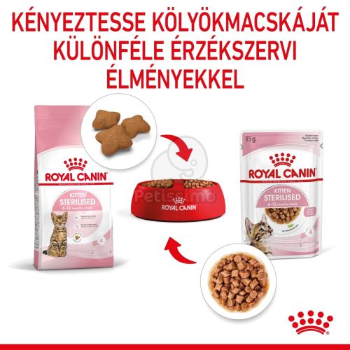 Royal Canin Kitten Sterilised - ivartalanított kölyök macska nedves táp 12 x  85 g