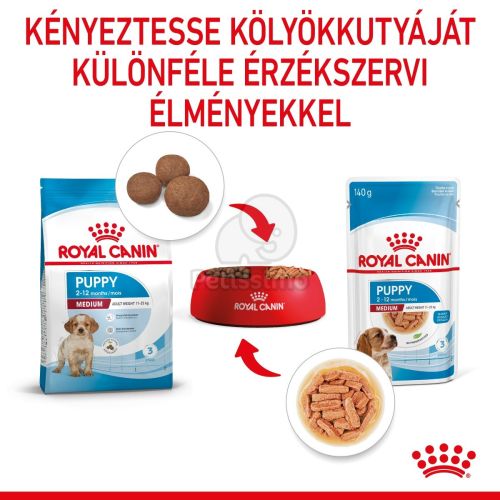Royal Canin Medium Puppy alutasakos 10 x  140 g