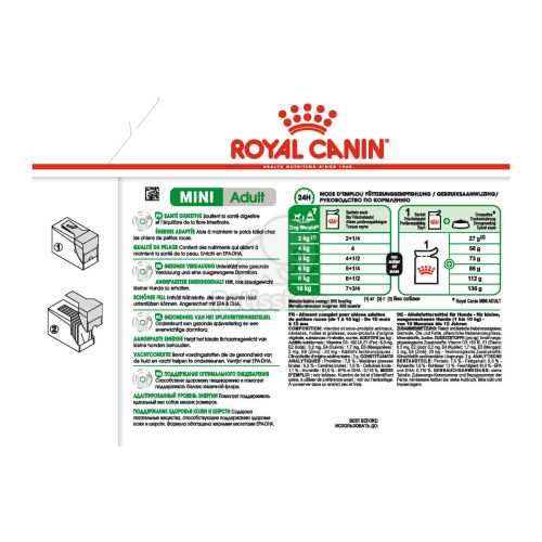 Royal Canin Mini Adult alutasakos 12 x  85 kg