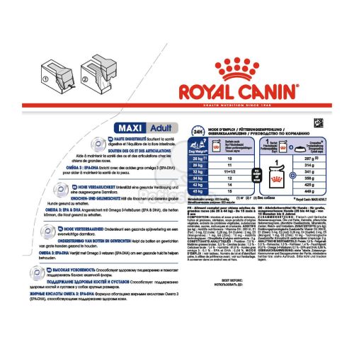 Royal Canin Maxi Adult alutasakos 10 x  140 g
