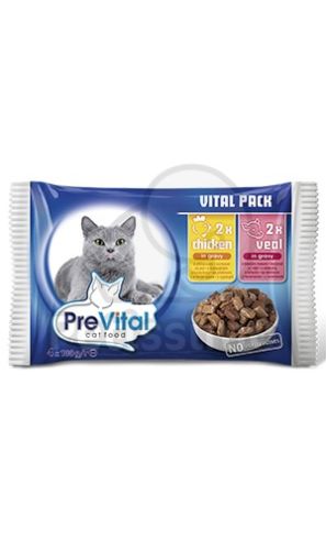 PreVital alutasakos eledel csirkével, borjúval 4 x  100 g