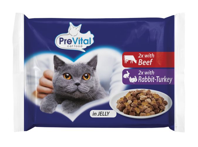 PreVital alutasakos eledel marhával, nyúllal és pulykával  100 g