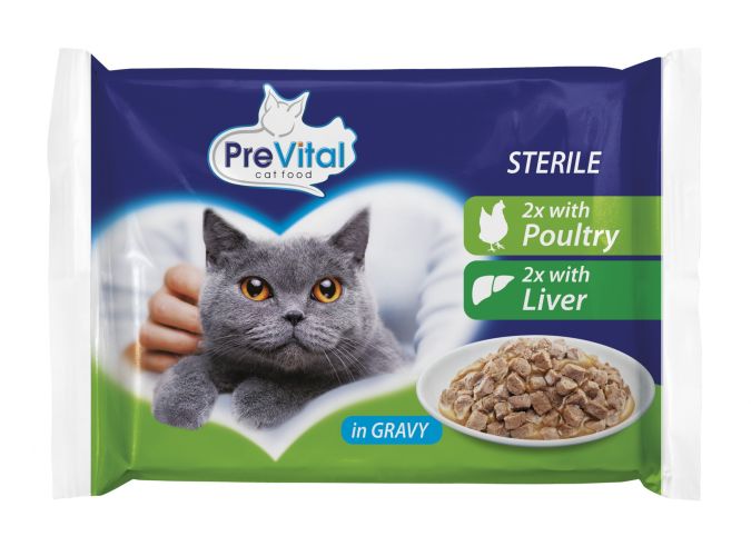 PreVital alutasakos eldel Steril 4 x 100 g