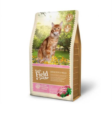 Sam's Field Delicious Wild macskaeledel  7.5 kg