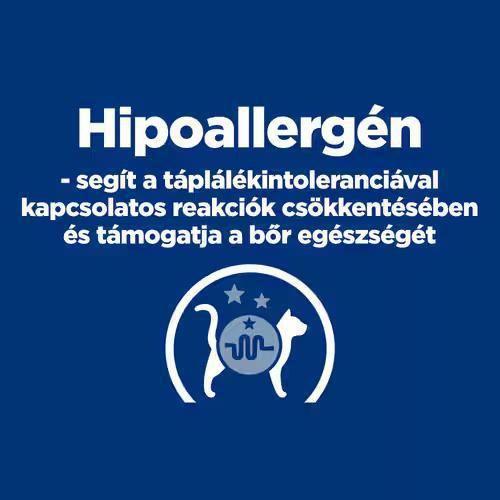 Hill's Prescription Diet d/d Food Sensitivities száraz macskatáp, kacsa & zöldborsó  1.5 kg