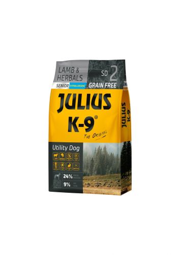Julius K-9 Grain Free Senior Utility Dog - Lamb & Herbals  3 kg