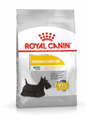 Royal Canin Mini Dermacomfort - száraz táp bőrirritációra hajlamos, kistestű felnőtt kutyák részére  8 kg