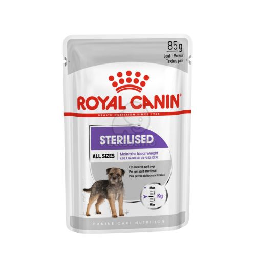 Royal Canin Sterilised - alutasakos eledel ivartalanított kutyák részére  85 g