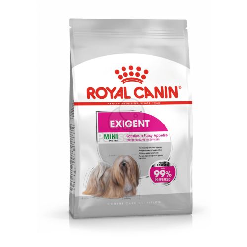 Royal Canin Mini Exigent - száraz táp válogatós, kistestű felnőtt kutyák részére  3 kg