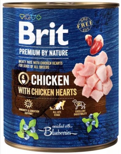 Brit Premium by Nature Adult Chicken with Hearts  800 g