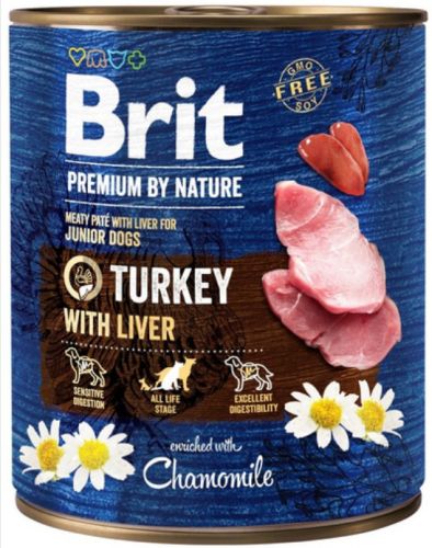 Brit Premium by Nature Junior Turkey with Liver  800 g