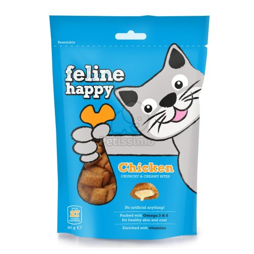 Mark&Chappell VetIQ Feline Happy Crunchy & Creamy Bites - Chicken  60 g