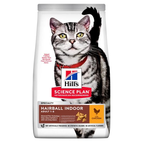 Hill's Science Plan Adult Hairball Indoor száraz macskatáp  3 kg