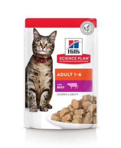 Hill's Science Plan Adult nedves macskatáp, csirke-hal-marha 12 x  85 g