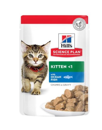 Hill's Science Plan Kitten nedves macskatáp, hal 12 x  85 g