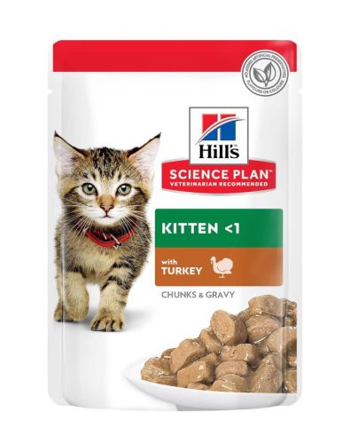 Hill's Science Plan Kitten nedves macskatáp, csirke-pulyka 12 x  85 g