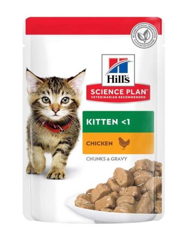 Hill's Science Plan Kitten nedves macskatáp, csirke-pulyka 12 x  85 g