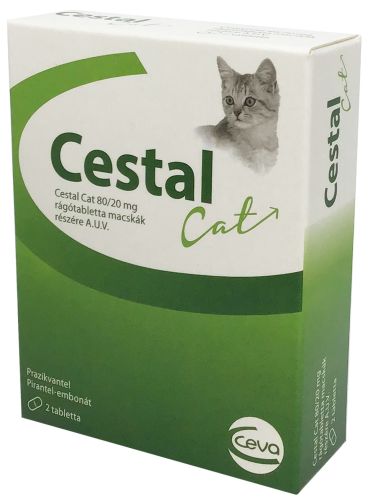 CESTAL CAT RÁGÓTABLETTA 2 tabletta