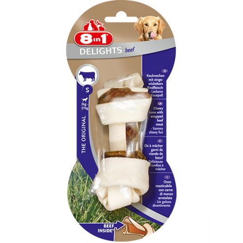 8 in 1 Delights Beef - rágócsont  S 