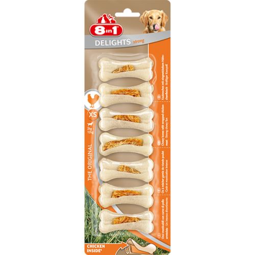 8 in 1 Delights Strong - rágócsont  XS 