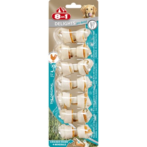 8 in 1 Delights Pro Dental - rágócsont  XS 