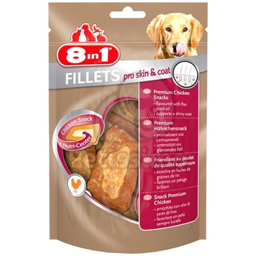 8 in 1 Fillets Pro Skin & Coat - jutalomfalat  80 g