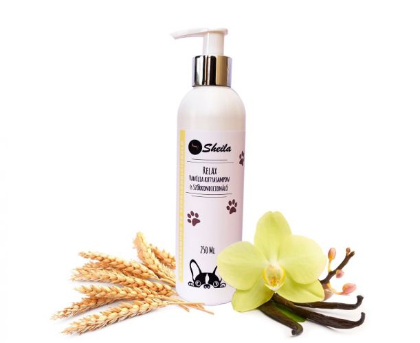 Sheila Relax Vanília Kutyasampon és Szőrkondicionáló  250 ml