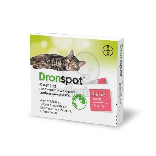 DRONSPOT 60MG/15MG A.U.V. 0,7 ML 2 x  0.7 ml