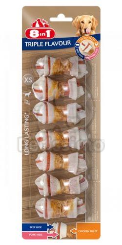 8 in 1 Triple Flavour rágócsont   