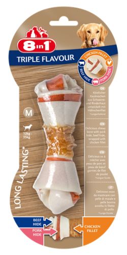 8 in 1 Triple Flavour rágócsont   